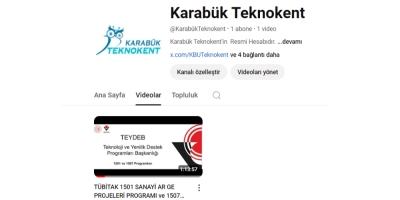 Karabük Teknoknet YouTube Kanalımız Aktif!