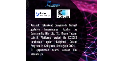 Innoventures Yazılım ve Danışmanlık Hiz. Ltd. Şti. KOSGEB Girişimci Destek Programı İş Geliştirme 2024–01 çağrısından destek almaya hak kazanmıştır.