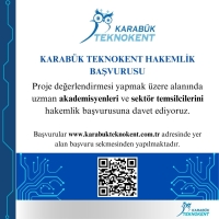 Proje değerlendirmesi yapmak üzere alanında uzman akademisyenleri ve sektör temsilcilerini hakemlik başvurusuna davet ediyoruz.