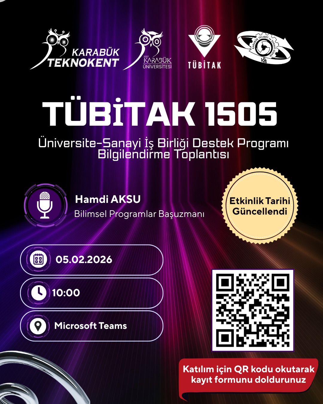 TÜBİTAK 1505 Üniversite–Sanayi İş Birliği Destek Programı