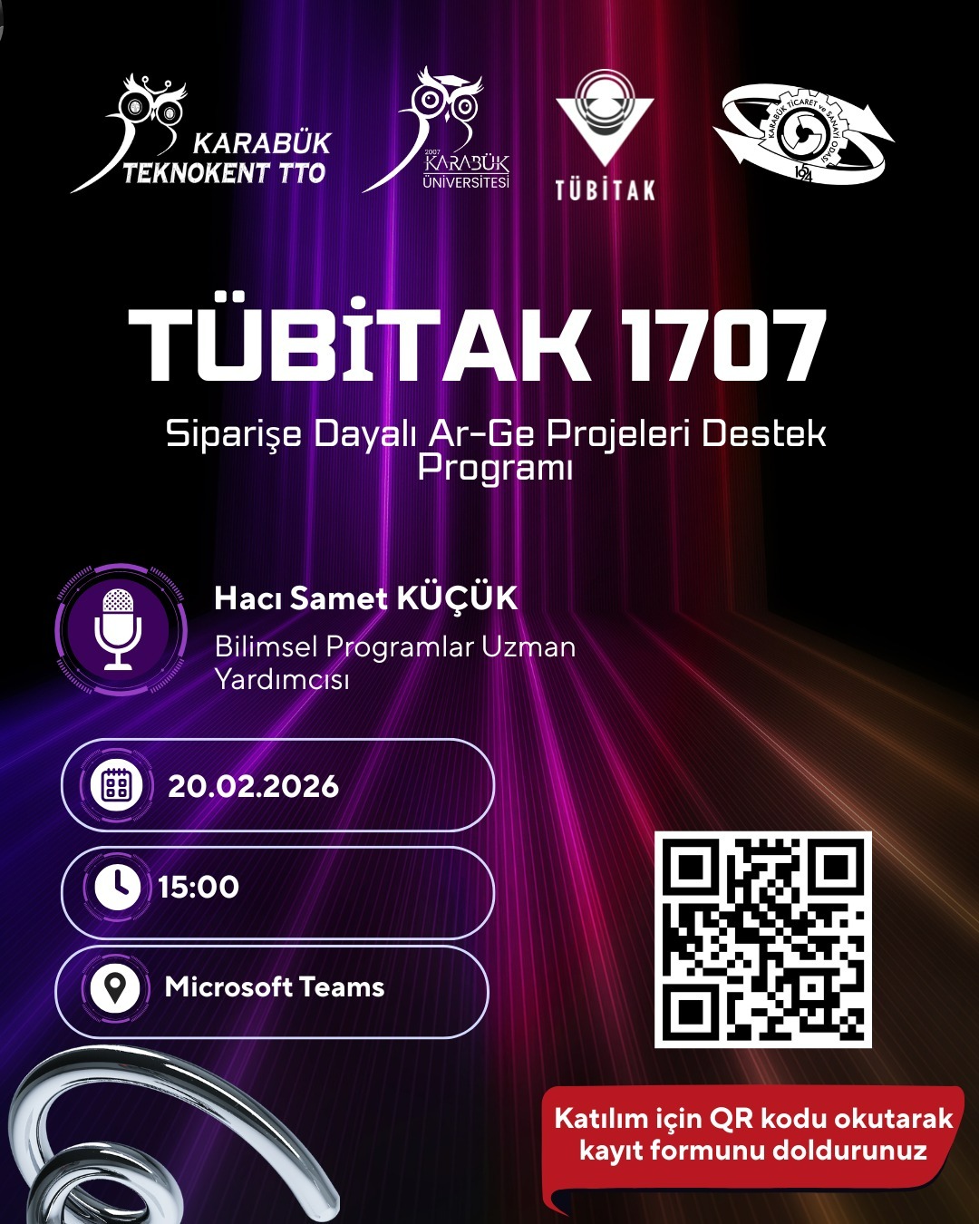 TÜBİTAK 1707 – Siparişe Dayalı Ar-Ge Projeleri Destek Programı